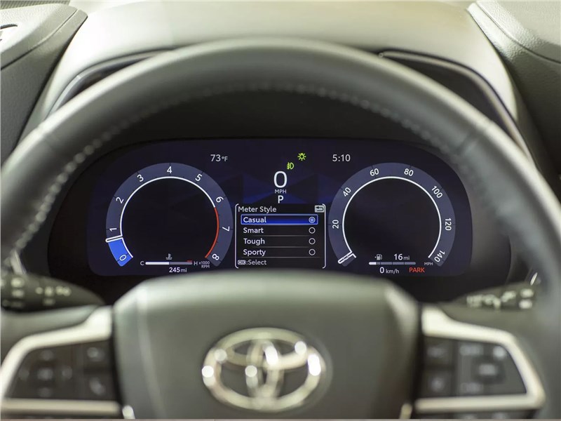 Toyota Highlander (2023) приборная панель