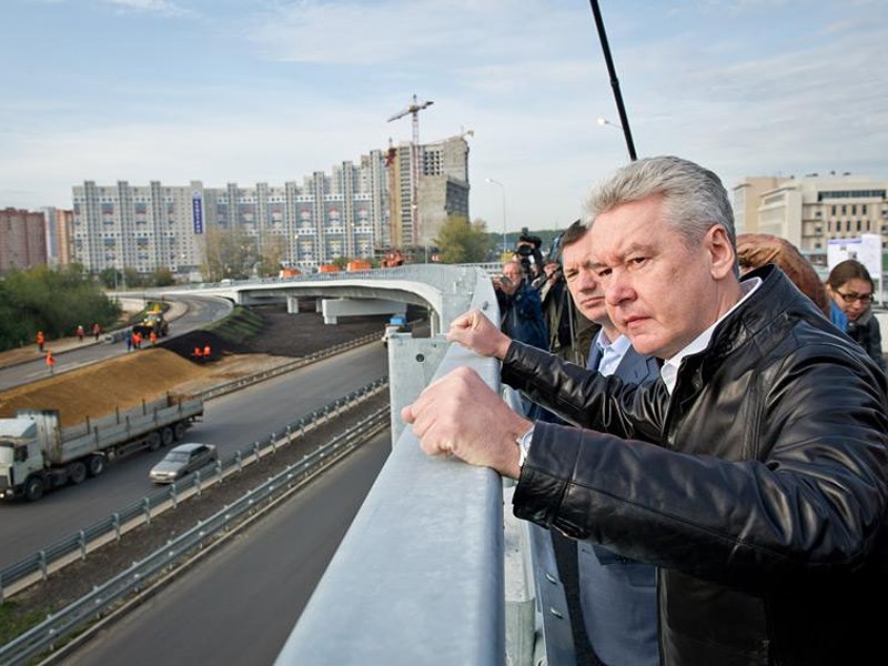 Собянин обещает москвичам 70 км новых трасс до конца года