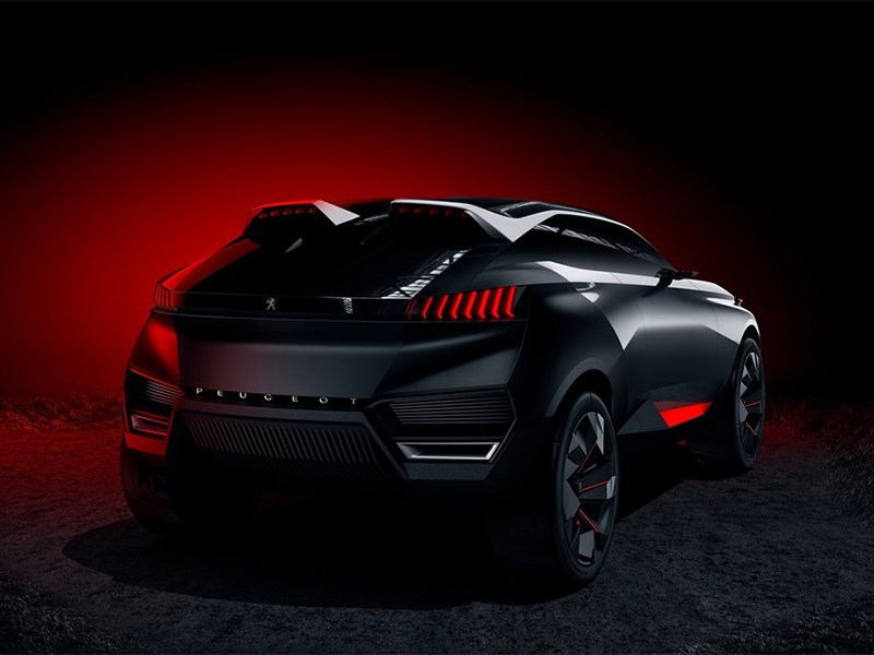 Peugeot Quartz Concept 2014 вид сзади