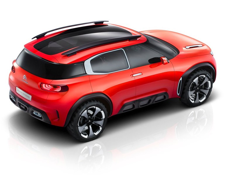 Citroen Aircross Concept 2015 вид сверху сзади