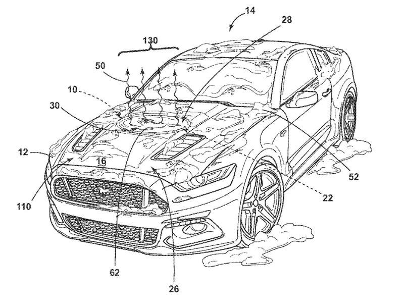 Ford запатентовал «тепловой» логотип для «Мустанга»