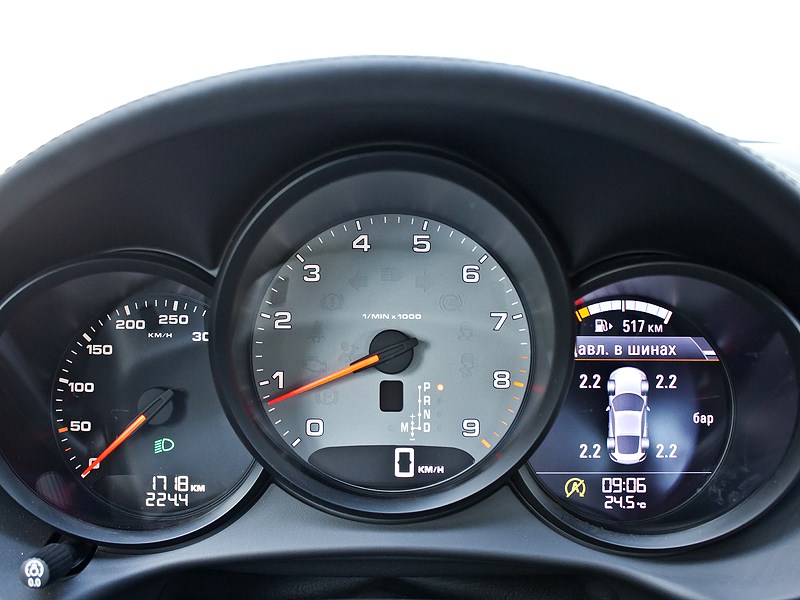 Porsche Cayman S 2013 приборная панель