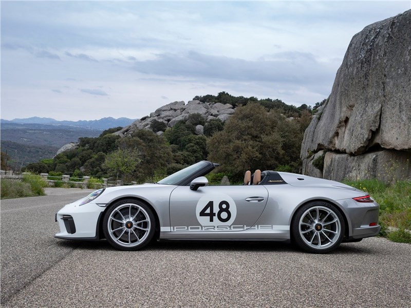 Porsche 911 Speedster 2019 вид сбоку