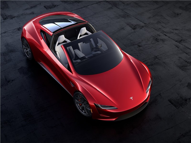 Tesla Rodster Concept 2020 вид сверху