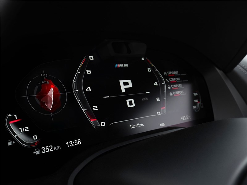 BMW M8 Competition Coupe 2020 приборная панель