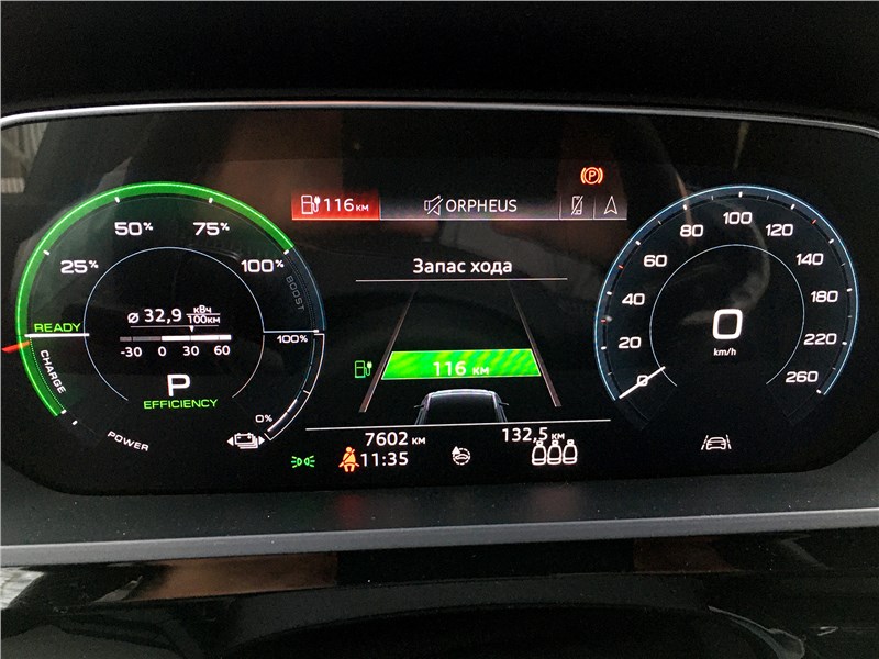 Audi e-tron (2020) приборная панель