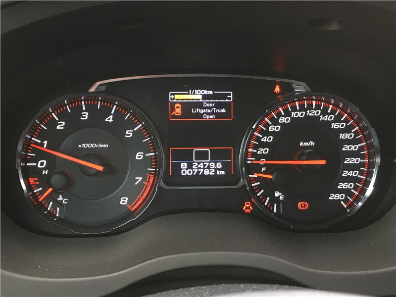 Subaru WRX Sport (2018) приборная панель