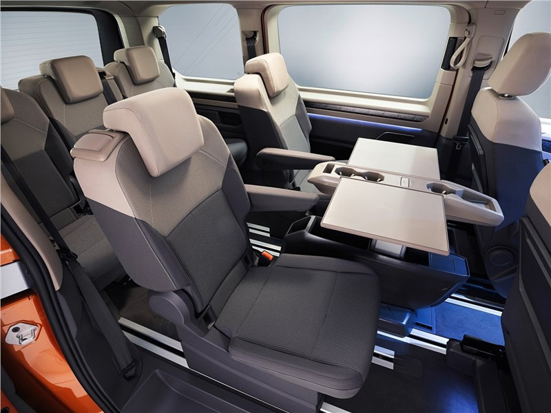 Volkswagen Multivan (2022) места для пассажиров