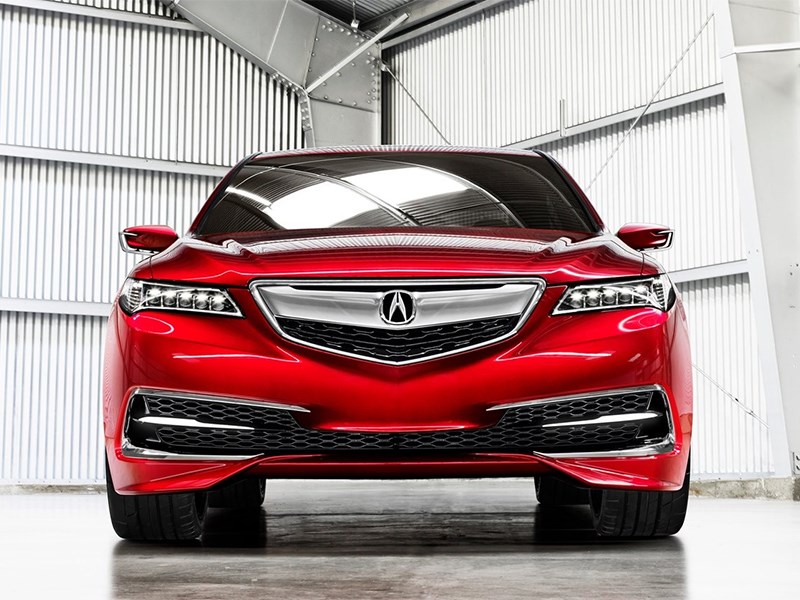 Acura TLX concept 2014 вид спереди фронт