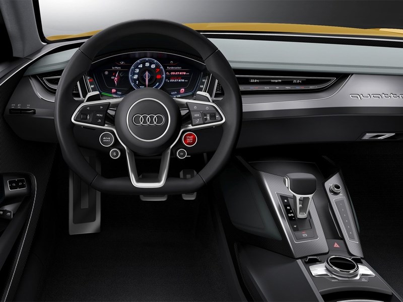 Audi Sport quattro Concept 2013 водительское место
