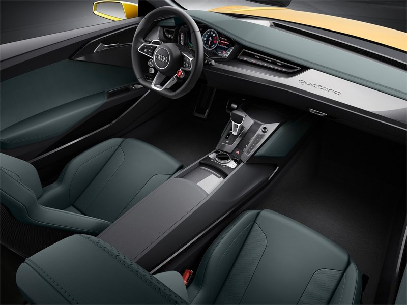 Audi Sport quattro Concept 2013 салон