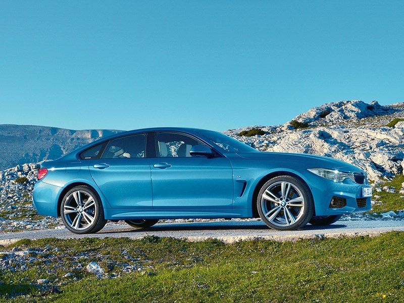 BMW 4 Series Gran Coupe 2014 вид сбоку