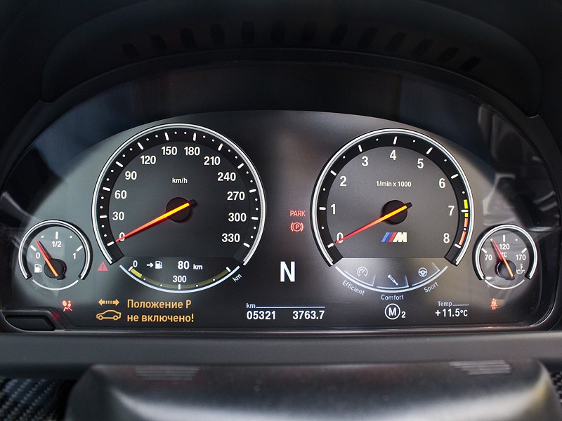 BMW M6 Cabrio 2012 приборная панель