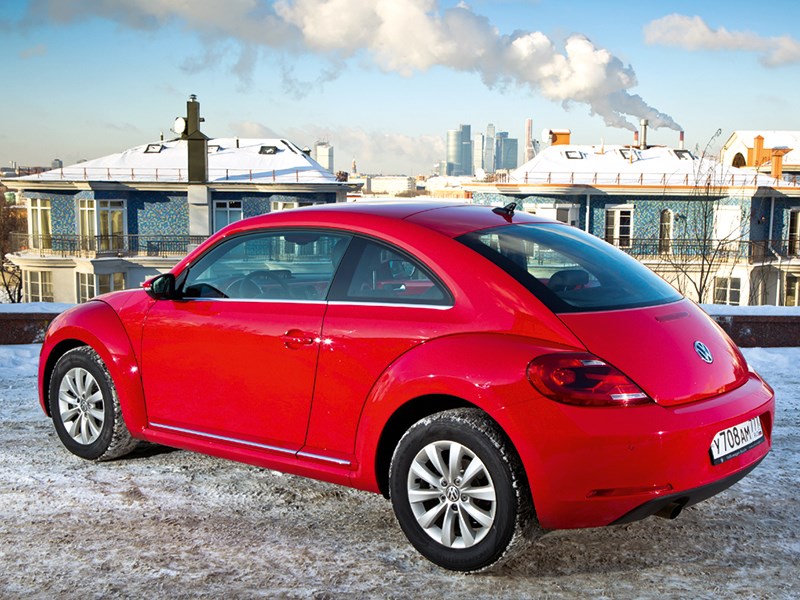 Volkswagen Beetle 2013 вид сзади