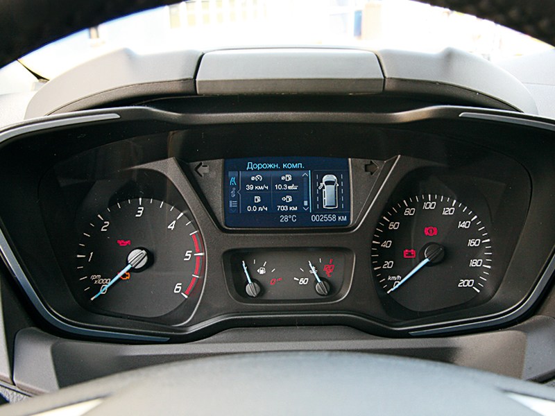 Ford Transit Custom 2012 приборная панель