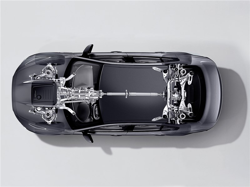 Jaguar XE 2017 «рентген» ходовой части