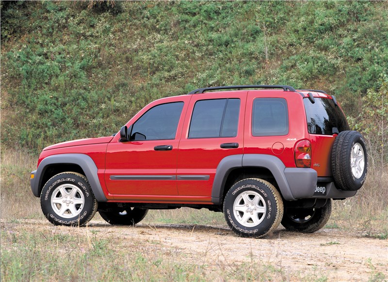 Jeep Cherokee 2001 вид слева сзади
