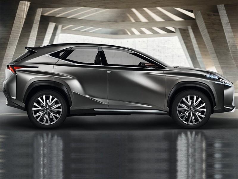 Lexus LF-NX концепт 2013 вид сбоку