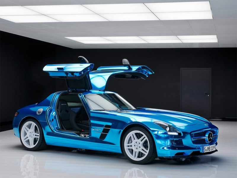 Mercedes-Benz SLS AMG Coupe Electric Drive 2013 вид сбоку