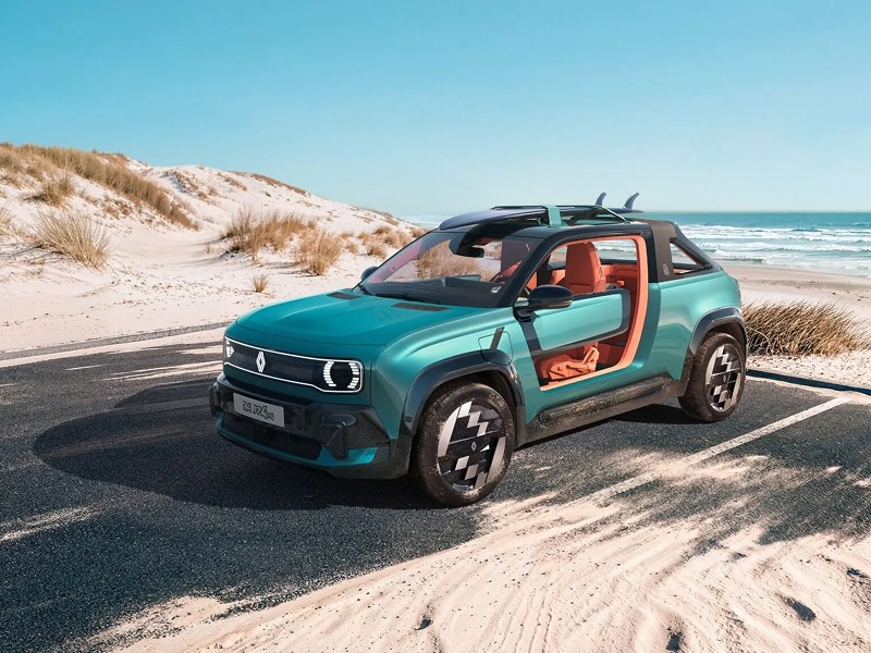 Renault превратил новый R4 в пляжный багги с полным приводом