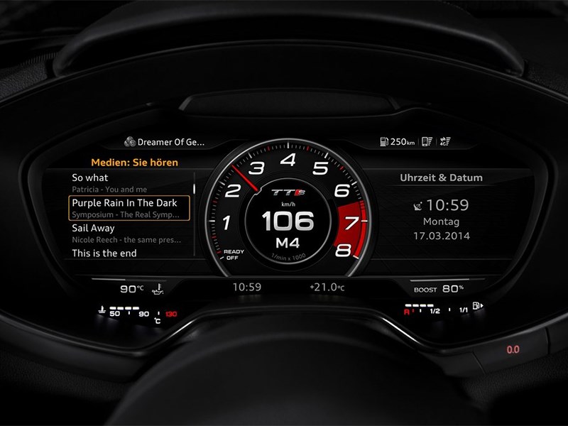 Audi TTs 2014 приборная панель