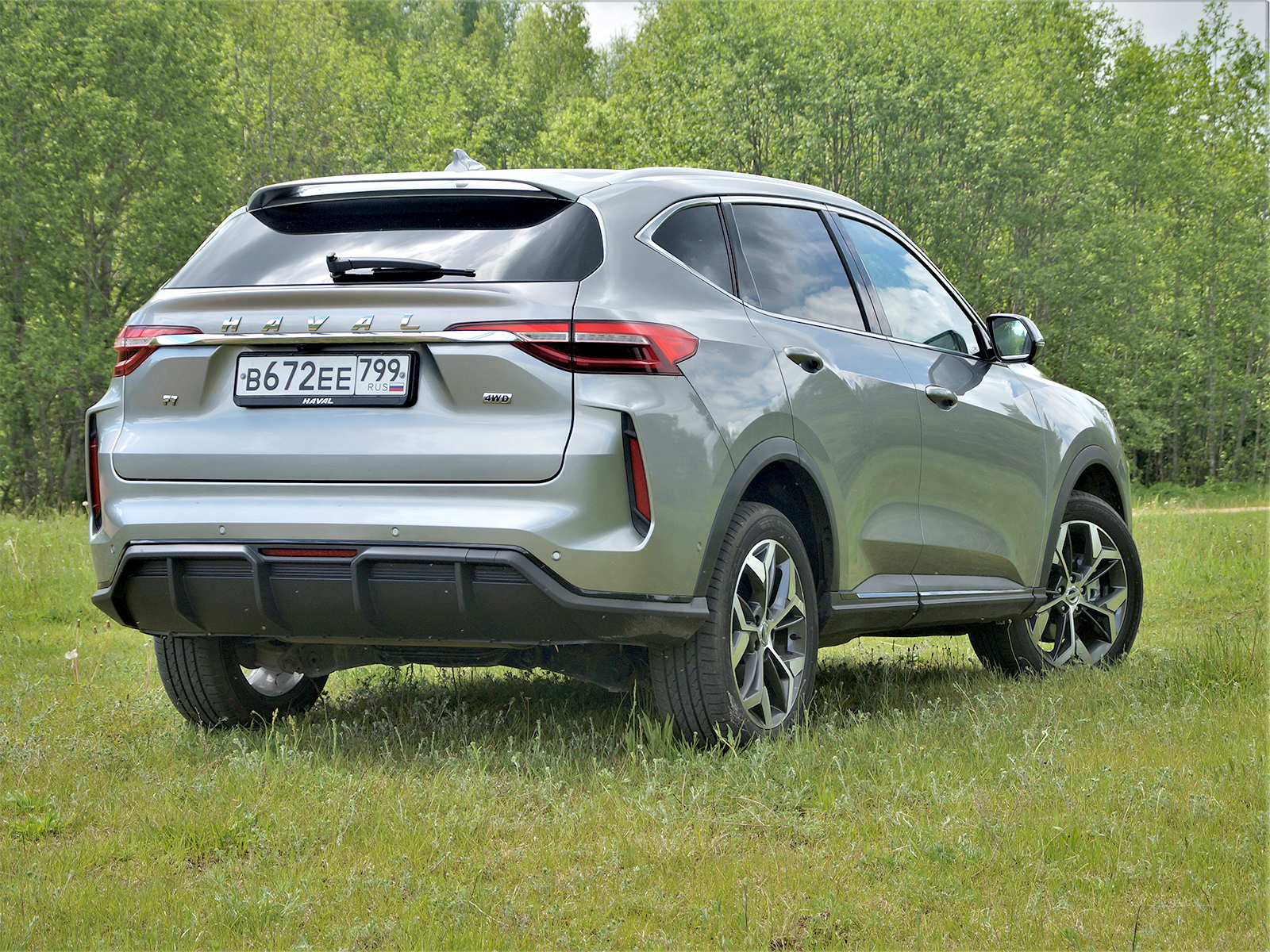 Как выглядит новый хавал ф7 Фото Haval F7 - Haval F7 (2022) вид сзади
